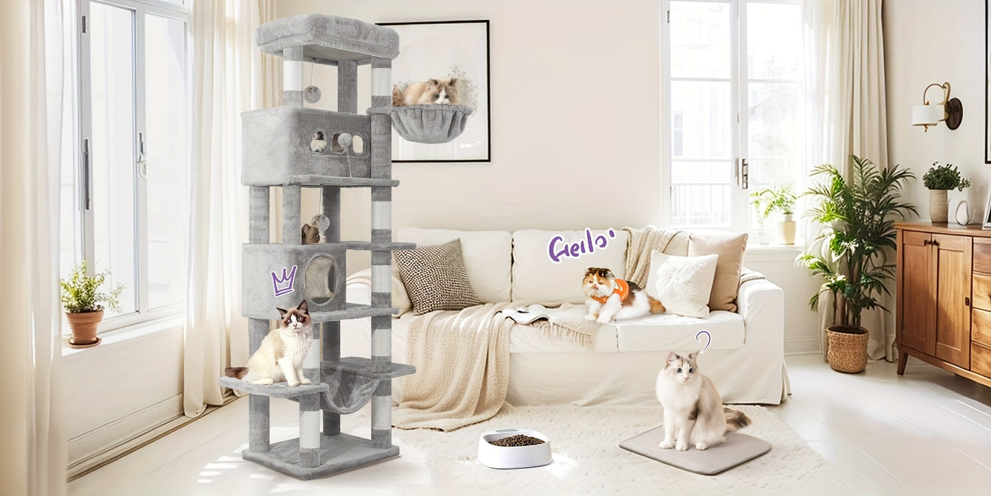 HZUANERI 170cm Large Cat Tree