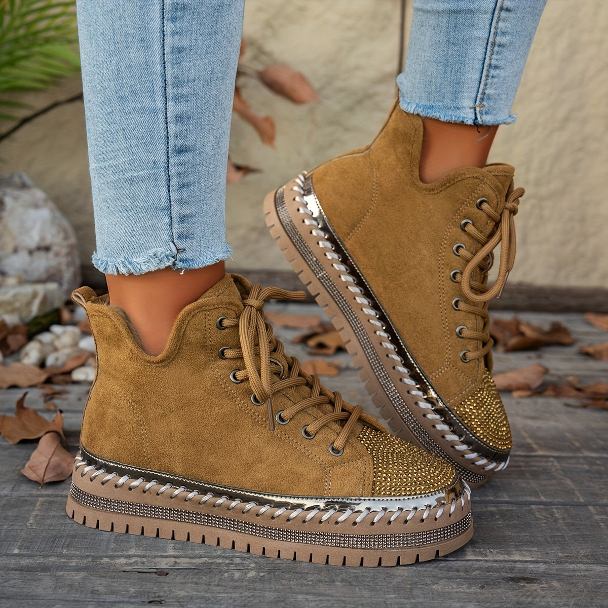 Women's Rhinestone Boots