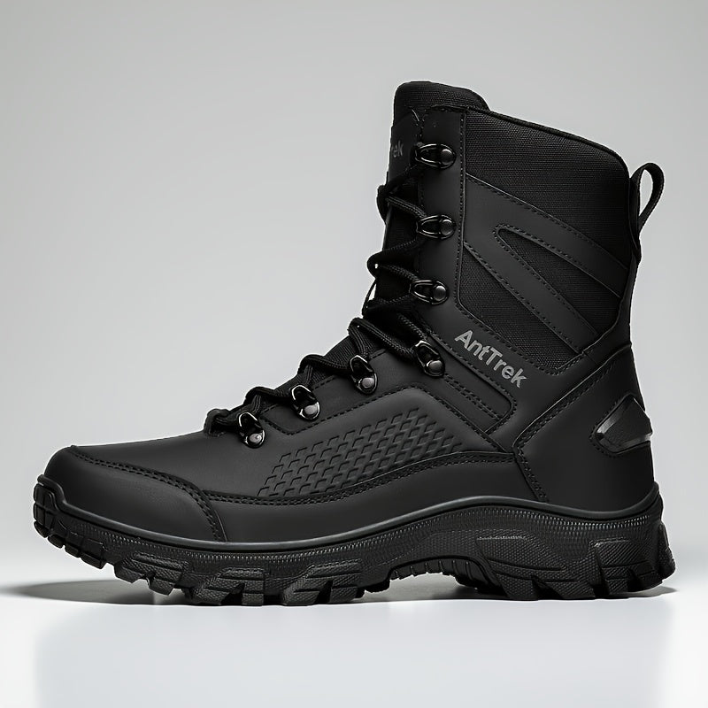 Men's Combat Boots - Wear-Resistant Hiking Thick-Sole