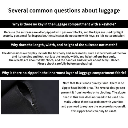 Aluminum Magnesium Alloy Luggage 20-28" - Password Lock Hard Case