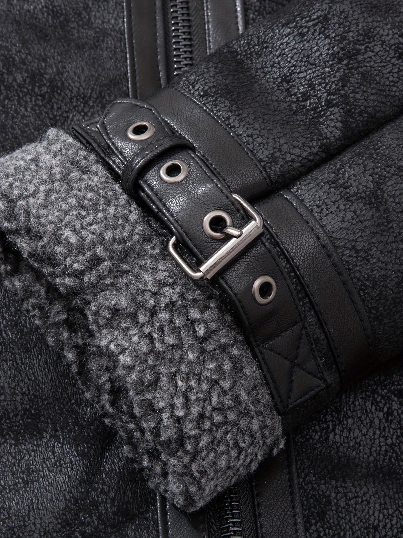 Men's Autumn-Winter Thickened Fleece-Lined Bomber Jacket