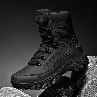 Men's Combat Boots - Wear-Resistant Hiking Thick-Sole