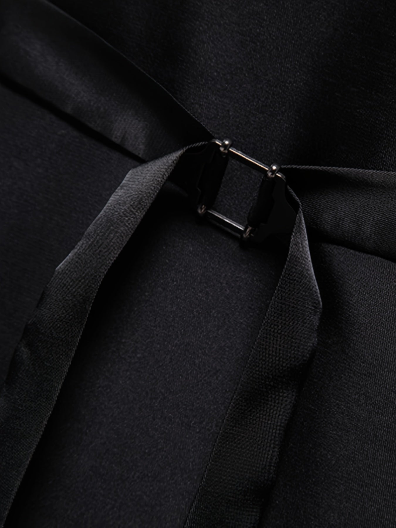 Men's Herringbone Tweed Vest - Single-Breasted Chain Detail Brown