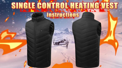 9-Zone Heated Vest - USB-Powered 3 Temperature Settings
