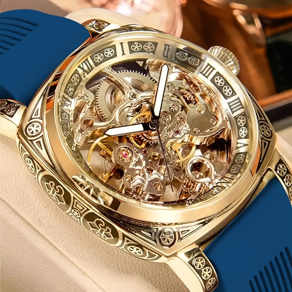 Retro Hollow Tourbillon Mechanical Watch