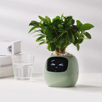 AI Pet LumiPot – Interactive Plant Pot, Smart Planter, Robot Flower with Feelings