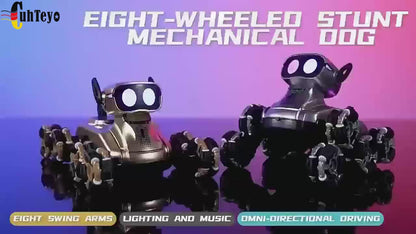 MechaPaw All-Terrain Robot Dog - 8-Wheel Remote Control Mechanical